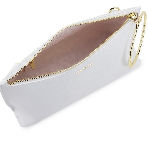 NWT Ted Baker London Ivory Leather Shoulder Bag - Picture 3 of 4
